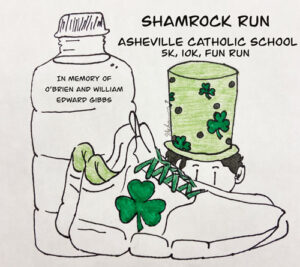Asheville Catholic School's Shamrock Races Student Artwork